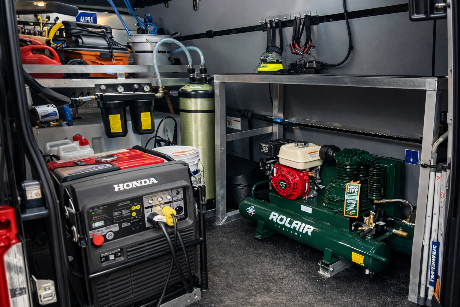 Mobile Detailing Equipment Setup