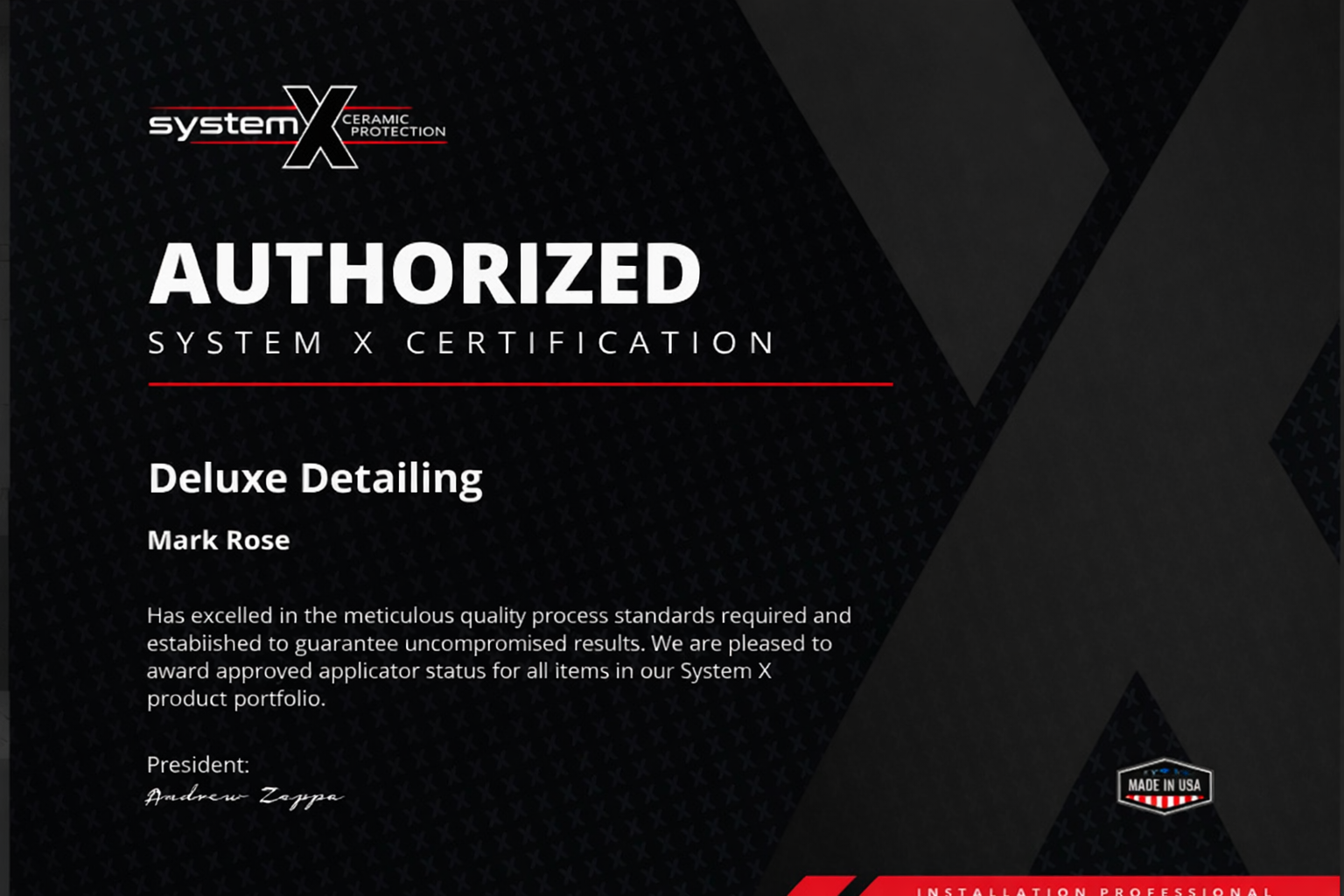 System X Certified Installer Vancouver